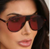 Óculos de Sol Aviador Bold - Camuflado - Acetato