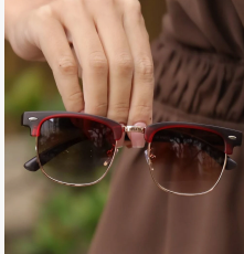 Óculos de Sol Clássico Master Premium 2.0 - Marrom Degradê Vinho - Acetato - Mola